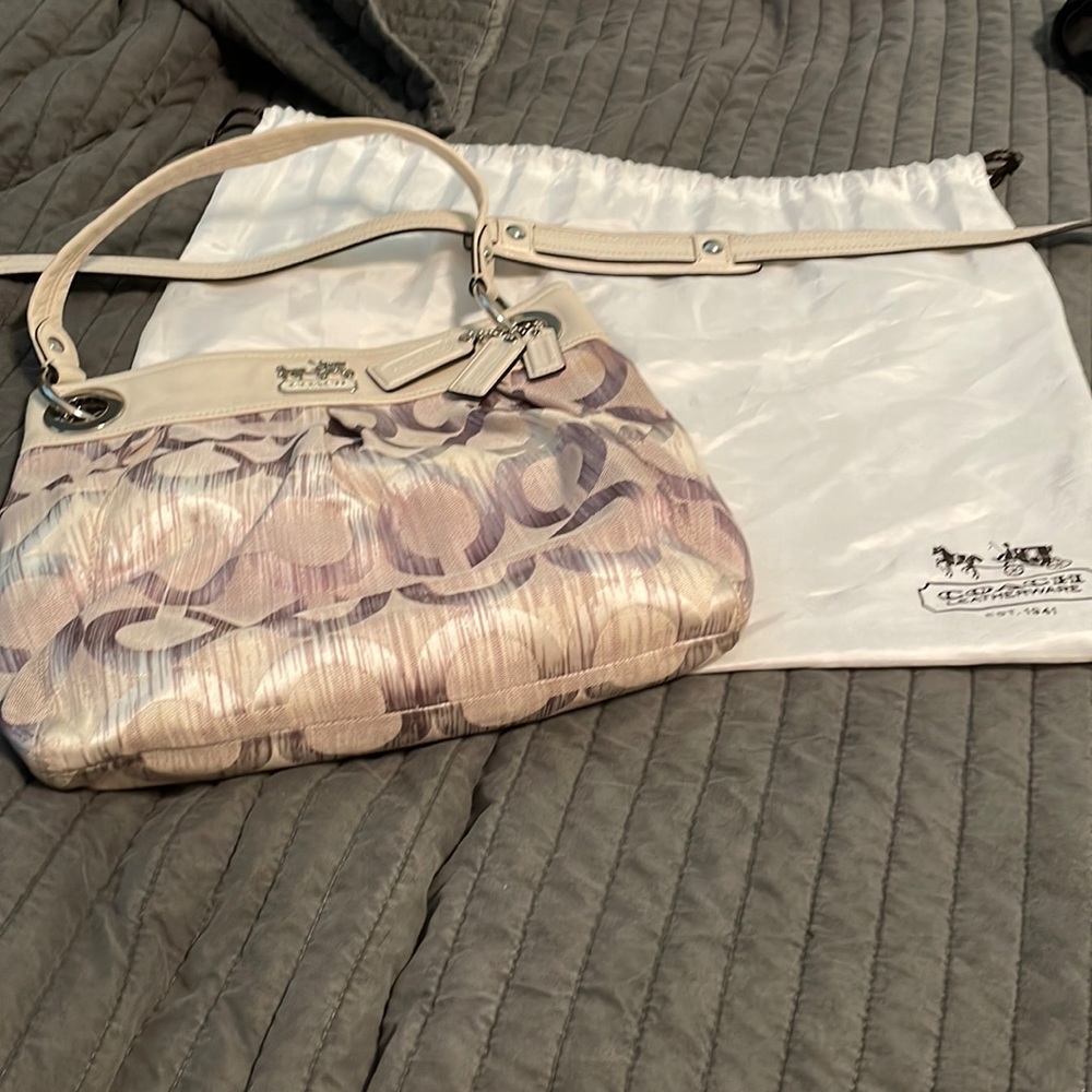 COACH iridescent purse